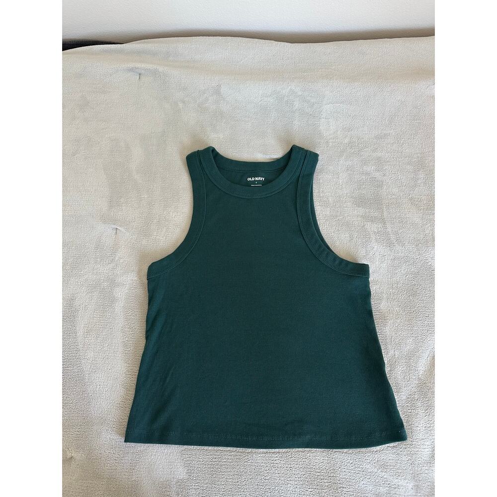 Old Navy - Deep Turquoise Snug Crop Tank Top – Large